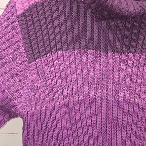 Denim & Co. Purple Block Sweater Womens Size 1x - Picture 4 of 12